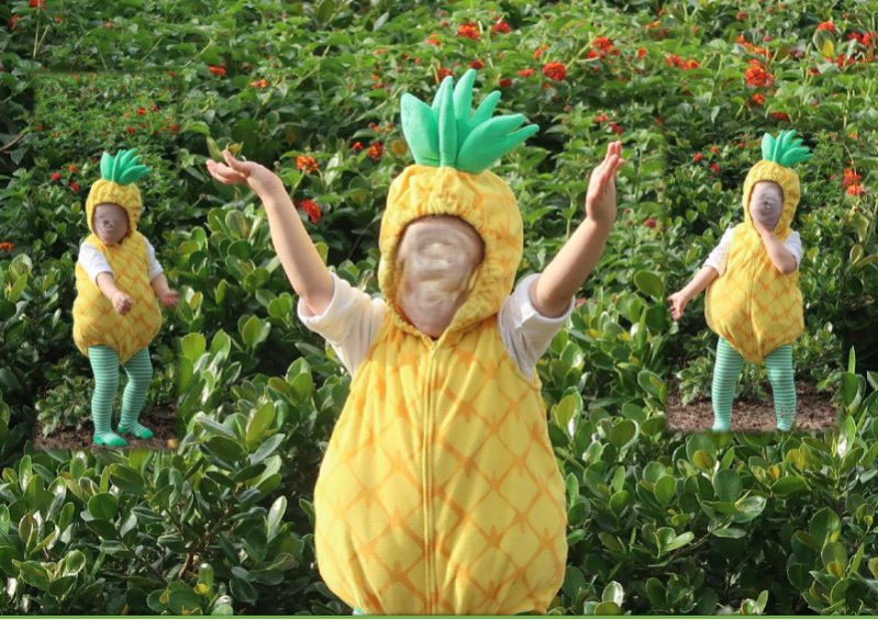 תחפושת אננס נקנתה בקרטרס
עם כל הפריטים:
חולצה
תחפושת
גרביון
היתה בשימוש פעם אחת