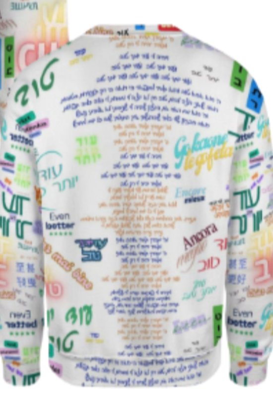 למכירה תחפושת עוד יותר טוב מושקעת ומקורית

על החולצה מאוחרה מודפס מילות השיר המלא ובשאר המקומות "עוד יותר טוב" במגוון פונטים ושפות

התחפושת מגיעה עם כובע/כיפה/חולצה

מתאים לגיל 10+-