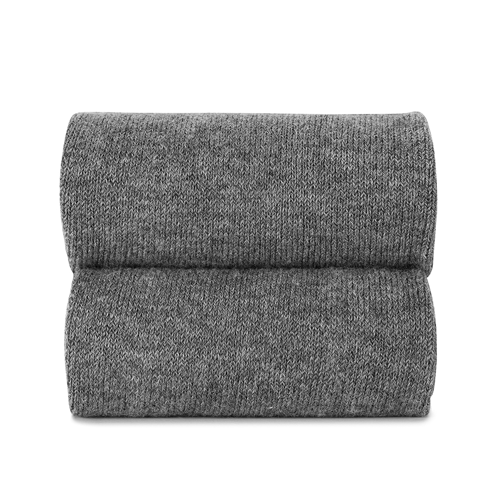 גרב כותנה חלקה אפור