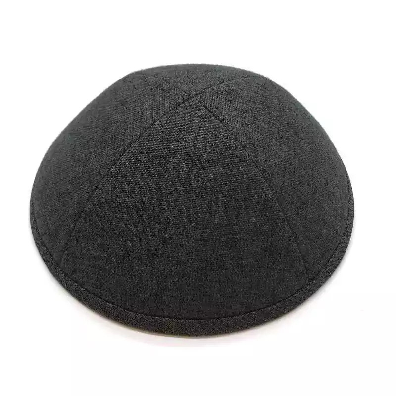 כיפה פשתן אפור