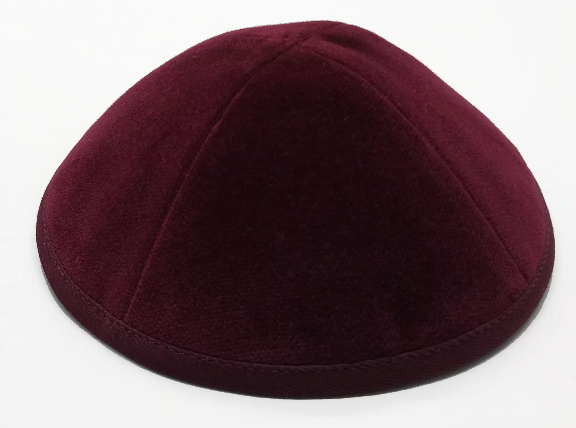 כיפה קטיפה בורדו