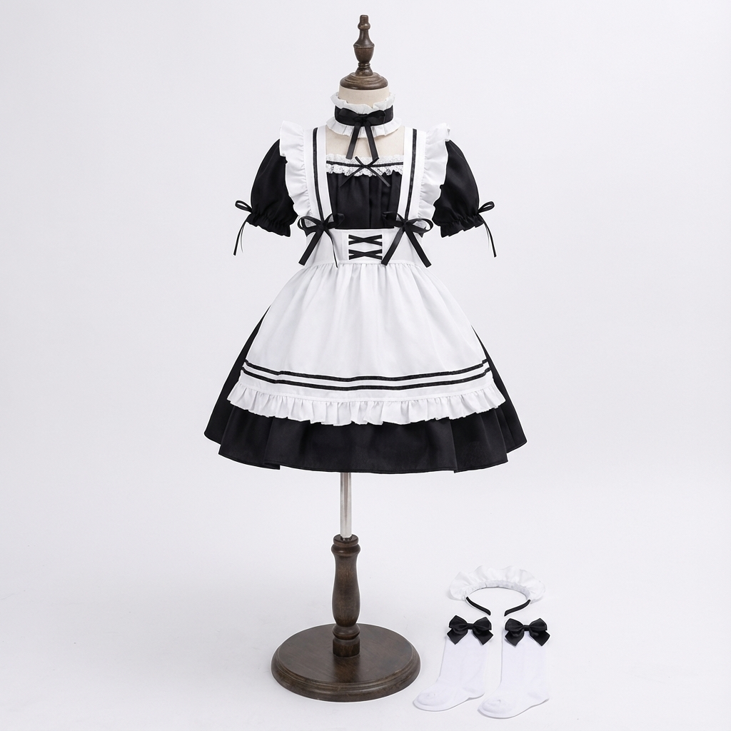 חדרנית שחור לבן