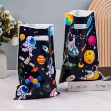 חבילת שקיות ניילון בעיצוב אסטרונאוט לילדים