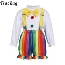 תחפושת ליצן צבעוני לתינוק